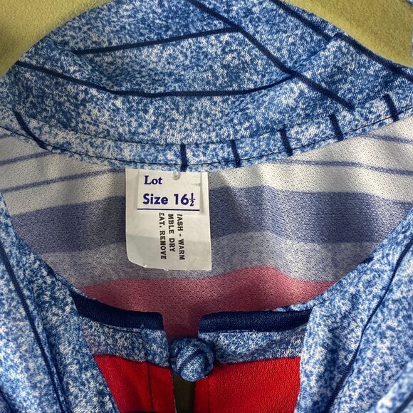 Vintage Polyester Striped Dress La Jones Lady Size 16.5 Large New NWT - Picture 4 of 10